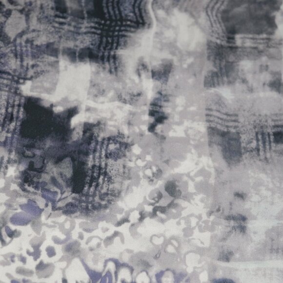 Simply Vera Vera Wang Blue Grey Asymmetrical Shirt, Size Medium - Picture 5 of 9